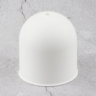 Lampen-Baldachin mit Zugentlastung 73x68mm Kunststoff rund wei