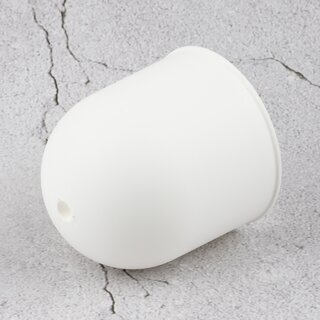 Lampen-Baldachin mit Zugentlastung 73x68mm Kunststoff rund wei