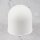 Lampen-Baldachin mit Zugentlastung 73x68mm Kunststoff rund weiß