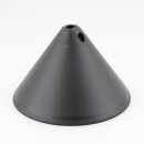 Lampen-Baldachin 110x70mm Kunststoff schwarz Pyramidenform mit Feststellschraube