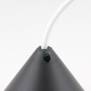 Lampen-Baldachin 110x70mm Kunststoff schwarz Pyramidenform mit Feststellschraube