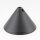 Lampen-Baldachin 110x70mm Kunststoff schwarz Pyramidenform mit Feststellschraube