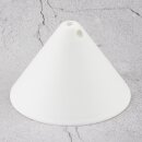 Lampen-Baldachin 110x70mm Kunststoff weiß Pyramidenform mit Feststellschraube
