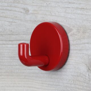 Hfele/Hewi Garderobenhaken Kunststoff 50x45mm rot glnzend