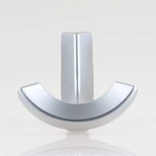 Hfele Mbel Garderobenhaken aus Metall 73x65mm mit 2 Haken verchromt matt