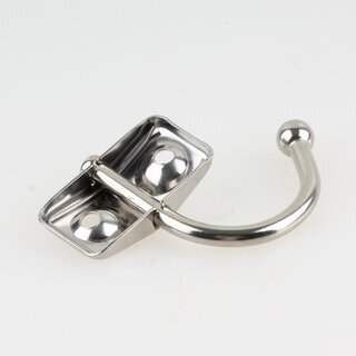 Hfele Mbel Garderobenhaken Schaukelhaken aus Edelstahl 43x35mm Hakenlnge 44mm
