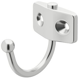 Hfele Mbel Garderobenhaken Schaukelhaken aus Edelstahl 43x35mm Hakenlnge 36mm