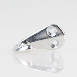 Hfele Mbel Garderobenhaken 21x40mm Aluminium poliert