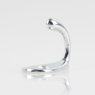 Hfele Mbel Garderobenhaken 21x40mm Aluminium poliert
