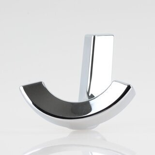 Hfele Mbel Garderobenhaken aus Metall 73x65mm mit 2 Haken verchromt poliert
