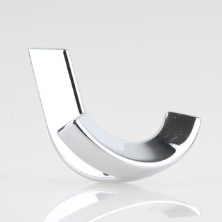 Hfele Mbel Garderobenhaken aus Metall 73x65mm mit 2 Haken verchromt poliert