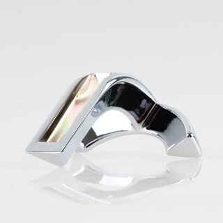 Hfele Mbel Garderobenhaken aus Metall 73x65mm mit 2 Haken verchromt poliert