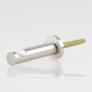 Hfele Mbel Garderobenhaken aus Messing 12x55mm vernickelt matt