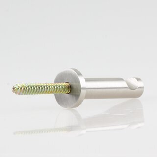 Hfele Mbel Garderobenhaken aus Messing 12x55mm vernickelt matt