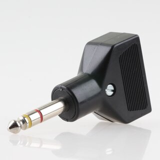 Audio Adapter 6.3mm Klinkenstecker auf 2x DIN Kupplung 5-polig