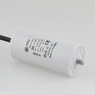 30uF 450V Anlaufkondensator Betriebskondensator Motorkondensator mit Kabel spritzwassergeschtzt