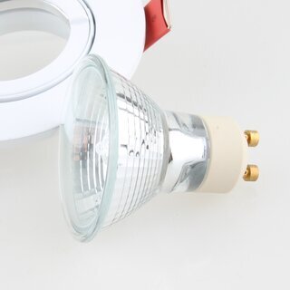 Lumiance GU10 50W Einbaustrahler 95x30mm wei inkl. Halogenlampe