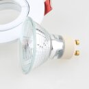 Lumiance GU10 50W Einbaustrahler 95x30mm weiß inkl. Halogenlampe