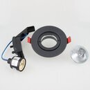 Lumiance GU10 50W Einbaustrahler 95x30mm schwarz matt...