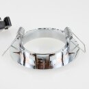 GU10/50W Einbauleuchte Einbaustrahler Chrom inkl. Fassung