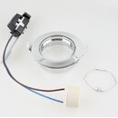 GU10/230V/50W Einbauleuchte Einbaustrahler Chrom inkl....