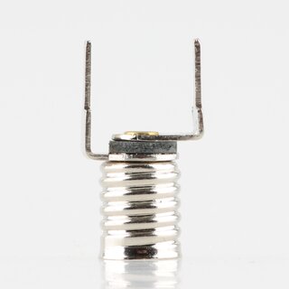 Lampenfassung mit 2 Ltstiften fr E5.5 Sockel