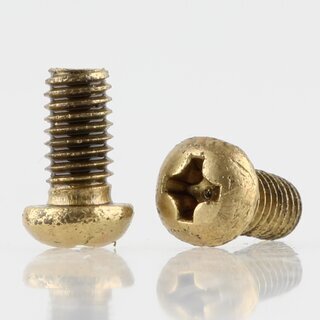 M4 Linsenschraube 8mm Metall vermessingt mit Kreuzschlitz DIN 7985 (1 Stck)
