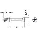 Häfele M100 Verbindungsbolzen mit Bolzenkopf...