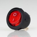 Wippschalter rot beleuchtet 1-polig EIN/AUS  rund...