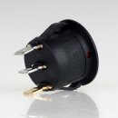 Wippschalter rot beleuchtet 1-polig EIN/AUS  rund...