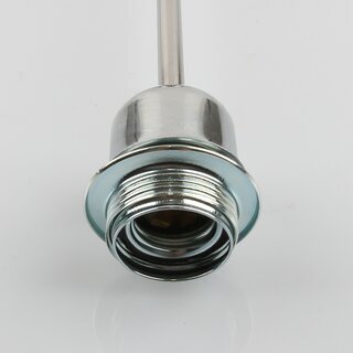 Decken Pendelrohr-Lampe Deckenlampe Deckenleuchte 40cm Chrom mit E27 Fassung