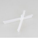 Häfele X-Form Bodenträger Bodenhalter Kunststoff weiß für variable Fachbodendicke