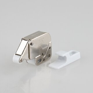 Hfele Schnappverschluss Schnpper Mini-Latch mit Feder zum Schrauben vernickelt inkl. Gegenstck