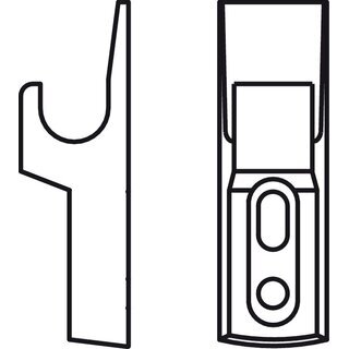 Hfele Gegenstck fr Mini-Latch Schnappverschluss Schnpper