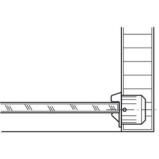 Hfele Schnappverschluss Schnpper fr 5-6.5mm Glastren