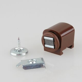 Hfele Schnappverschluss Schnpper braun mit Magnet Haftkraft 3kg