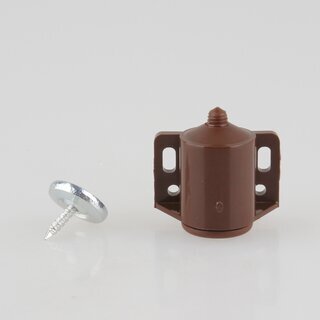 Hfele Schnappverschluss Schnpper braun mit Magnet Haftkraft 3kg