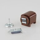 Hfele Schnappverschluss Schnpper braun mit Magnet...