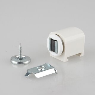 Hfele Schnappverschluss Schnpper wei mit Magnet Haftkraft 3kg