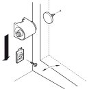 Häfele Schnappverschluss Schnäpper weiß mit Magnet Haftkraft 3kg