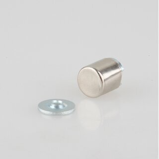 Hfele Magnetverschluss Schnpper zum Einleimen fr 11mm Bohrung Haftkraft 2kg vernickelt