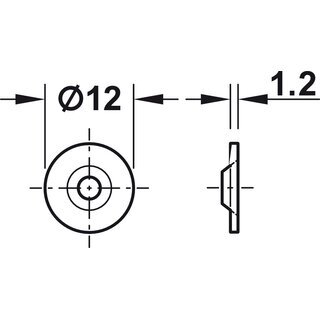 Hfele Magnetverschluss Schnpper zum Einleimen fr 11mm Bohrung Haftkraft 2kg vernickelt