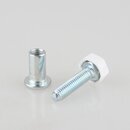 Hfele Verstellschraube M8 mit Muffe 52 mm, wei,...
