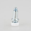 Häfele Verstellschraube M8 mit Muffe 52 mm, weiß, Tragkraft 300 kg