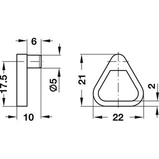 Hfele Fachbodentrger Bodenhalter Kunststoff transparent fr Holzbden mit 16mm Fachbodendicke