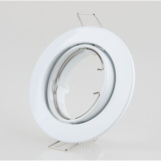 LEDmaxx Decken Einbaurahmen A68mm wei rund schwenkbar fr GU5.3/GU10 Leuchtmittel