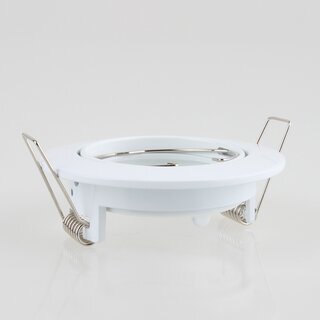LEDmaxx Decken Einbaurahmen A68mm wei rund schwenkbar fr GU5.3/GU10 Leuchtmittel