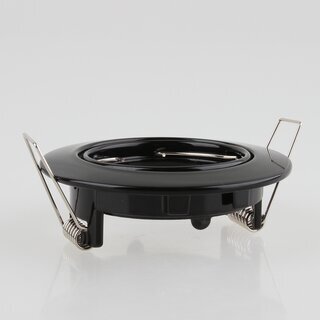 LEDmaxx Decken Einbaurahmen A68mm schwarz rund schwenkbar fr GU5.3/GU10 Leuchtmittel