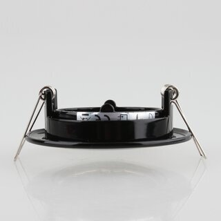 LEDmaxx Decken Einbaurahmen A68mm schwarz rund schwenkbar fr GU5.3/GU10 Leuchtmittel