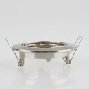 LEDmaxx Decken Einbaurahmen A68mm eisen gebürstet rund schwenkbar für GU5.3/GU10 Leuchtmittel